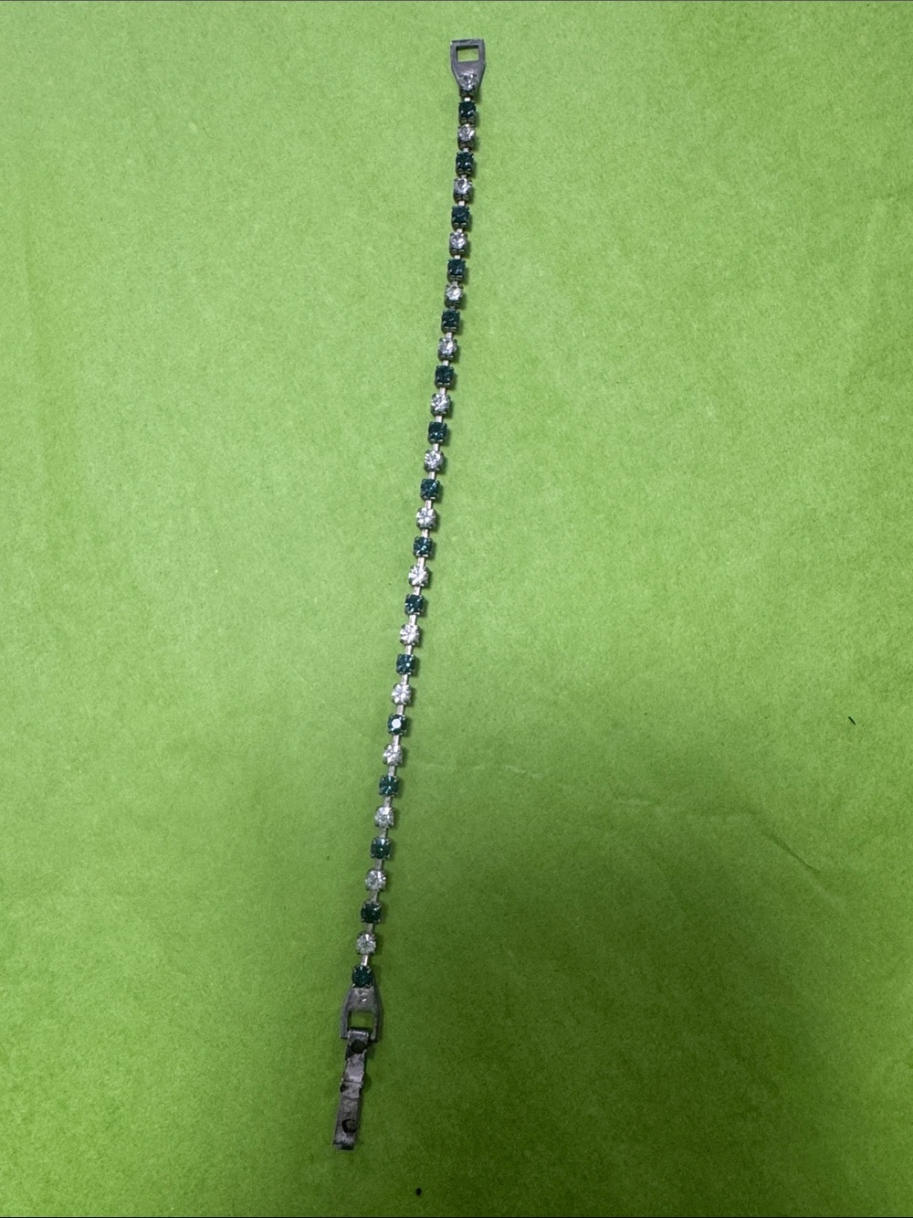 Silver-Tone Blue and Crystal Tennis Bracelet - Women Jewelry